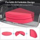 Round pink pole dance crash mat with EPE foam, foldable design for easy storage and portability, ideal for yoga and.