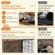 Dog crate furniture with a large padded cushion and sturdy metal frame, ideal for small to medium dogs.