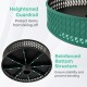Heightened guardrail and reinforced bottom structure of the adjustable patio umbrella table tray for outdoor gatherings.