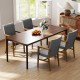 Upholstered Accent Chairs Set of 2 with High Back and Solid Wooden Frame - Gallery View 6 of 9