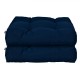 Navy 21x21 inch patio chair seat cushion pads with 4" resilience cotton, ideal for indoor and outdoor comfort.