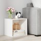 White cube storage organizer showcasing a modular design, perfect for maximizing space in any room.