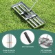 30 x 10 inch lawn leveling rake with ergonomic anti-slip handle and 180° rotatable U-shaped head for easy lawn.