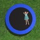 Blue 8 feet trampoline safety pad with fixing straps, featuring thick EPE foam for comfort and edge-to-edge protection.