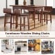 Swivel dining chair set of 2 with low back and curved seat in walnut, perfect for dining rooms and coffee shops.