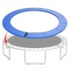 Blue 8 feet trampoline safety pad replacement with fixing straps, featuring anti-tear foam for edge-to-edge protection.