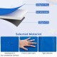 Blue trampoline pad replacement showcasing waterproof surface, thick EPE foam, and tight stitches for enhanced safety.