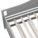 Twin size daybed slats in gray, featuring a solid pine wood frame and smooth rolling trundle for versatile use.
