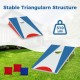 Portable 3 x 2FT cornhole board set with foldable legs, blue design, supports up to 310 lbs for outdoor fun.