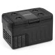 12 Volt car refrigerator with adjustable temperature, large capacity for 24 cans, ideal for camping and travel.