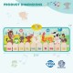 Kids musical mat featuring 10 animal sounds and piano keys, designed for safe, fun play indoors and outdoors.