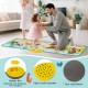 Kids musical mat featuring animal sounds and piano keys, designed for safe play and non-slip use, ideal for indoor fun.
