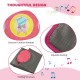Colorful dance mat with cartoon patterns, featuring a folding design and anti-slip bottom for kids' interactive play.