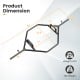 Olympic hex trap bar with foldable handles, solid steel construction, and 800 lbs weight limit for strength training.