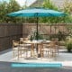 10 ft 3-tier Vented Patio Umbrella with Push Button Tilt - Gallery View 3 of 10