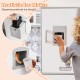 Pretend ice maker with cup and ice cubes in a kids' kitchen set, featuring realistic sounds and lights for immersive.