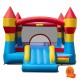3-in-1 kids bouncer with slide and basketball hoop, made of durable 420D oxford cloth, perfect for outdoor fun.