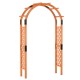 Wooden garden arch arbor made of fir wood with lattice trellises, ideal for climbing plants and decorative displays.