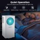 Portable air conditioner with 8200 BTU cooling, featuring sleep mode, remote control, and 24-hour timer for efficient.