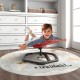 Kids Sensory Swivel Chair in red, featuring an elephant petal design, promotes balance and coordination for fun.
