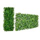 Expandable faux fencing panel with realistic PE leaves and real willow frame, ideal for privacy screens indoors or.