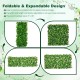 Expandable fence privacy screen featuring faux ivy leaves and real willow frame, adjustable size for versatile use.