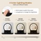 Small Vanity Makeup Dressing Table Set with Cushioned Stool and LED Lighted Mirror - Gallery View 8 of 9