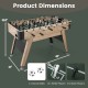 54-inch foosball table with 26 players, 2 soccer balls, and adjustable leg levelers for sturdy gameplay.