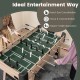54-inch foosball table with 26 players, designed for 2-4 players, promoting hand-eye coordination and family.