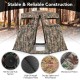 360° one-way see-through hunting blind with camouflage fabric, reinforced hub, and silent sliding windows for deer and.