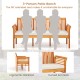 3-person patio bench with ergonomic backrest, curved armrests, and soft seat cushions for garden or backyard comfort.