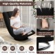360° swivel gaming chair in black and gray with adjustable backrest, breathable mesh fabric, ideal for gaming or.