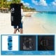 Inflatable stand up paddle board with adjustable shoulder straps, waterproof storage pocket, and foldable design for.