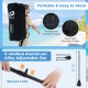Adjustable aluminum alloy paddle with secure lock, designed for the Inflatable Stand Up Paddle Board, perfect for all.