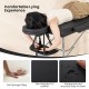 Professional massage lash bed with 3" thick sponge cushion, adjustable headrest, and waterproof PVC leather for comfort.