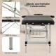 Sturdy aluminum frame of the 84-inch professional massage bed with anti-slip footpads for stability and comfort.