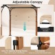 Adjustable canopy detail of the 10 x 12 FT outdoor pergola with convenient handles and sliding device for easy shade.