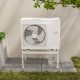 Mini split ground stand for ductless air conditioner, featuring adjustable height and heavy-duty metal frame for.