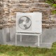 Mini split ground stand for 9000-36000 BTU ductless AC, featuring a heavy-duty metal frame and adjustable height for.