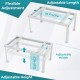 Adjustable ground stand for mini split AC units, featuring flexible height, width, and length for versatile.