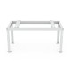 Mini split ground stand with heavy-duty metal frame, adjustable dimensions, and widened feet for stability.