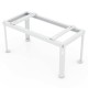 Mini Split Ground Stand for 9000-18000 BTU AC, heavy-duty metal frame with adjustable height and width for stability.
