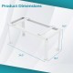 Mini Split Ground Stand dimensions showing adjustable height and width, designed for 9000-18000 BTU ductless AC units.