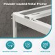 Powder-coated metal frame of the Mini Split Ground Stand, designed for stability and weather resistance for outdoor AC.
