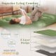 Full-size floor mattress with a 5-layer design, breathable and soft, ideal for camping or yoga, includes a washable.