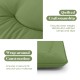 Quilted green floor mattress with wrap-around construction, ensuring even weight distribution for comfortable sleep.