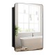 20 x 30 inch black bathroom mirror cabinet with adjustable shelves and high-definition tempered mirror for versatile.