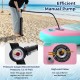 Manual pump with pressure gauge for the 11 feet inflatable stand-up paddle board, ensuring easy inflation and deflation.