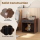 Indoor dog crate furniture featuring sturdy metal mesh, thick boards, and two fabric drawers for pet supplies.