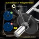 Close-up of the 700 lbs Olympic triceps bar sleeve, designed for 2-inch weight plates, featuring a durable galvanized.